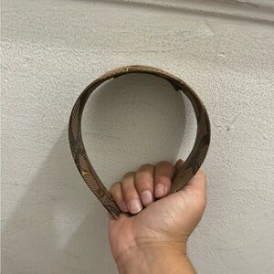 Lauren Ralph Lauren Tan Patterned Headband